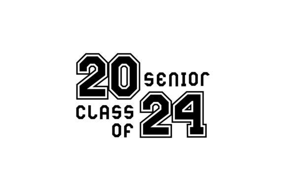 Download Flat Class of 2024 Lettering Text Design - Lettering Collection