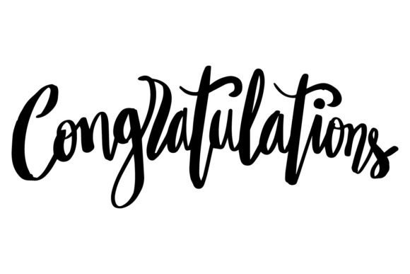 Download Congratulations Word Hand Lettering - Lettering Collection