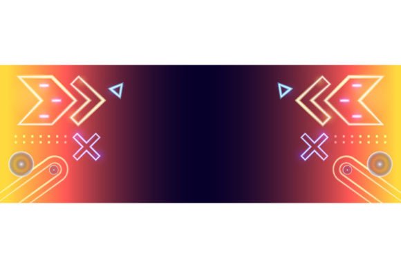 Download Geometric Glowing Neon Light Template - Light Collection
