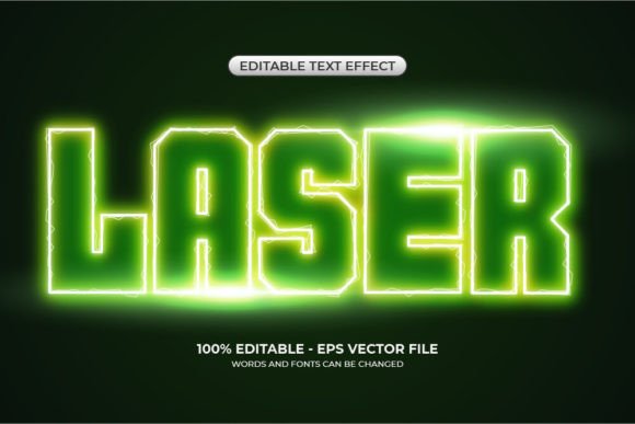 Download Editable Laser Light Text Effect - Light Collection