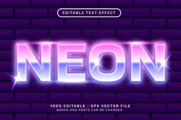 Download Neon Light Color Editable 3d Text Effect - Light Collection