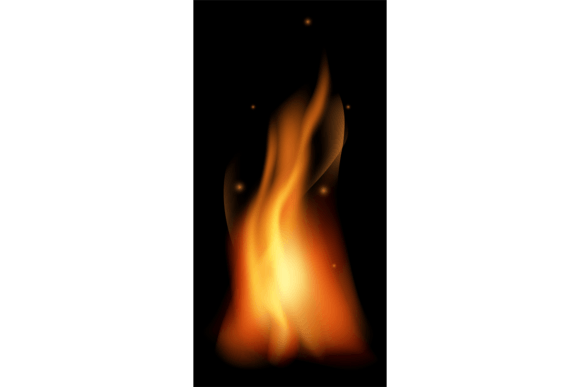 Download Fire Light Mockup. Realistic Burning Fla - Light Collection