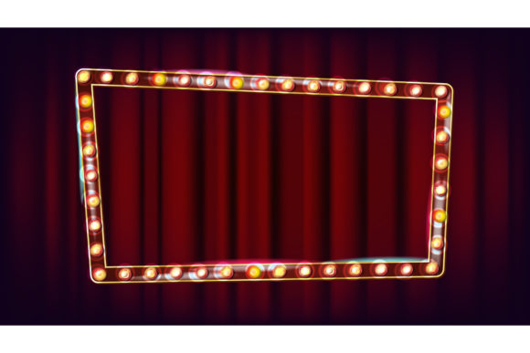 Download Retro Billboard Vector. Shining Light - Light Collection
