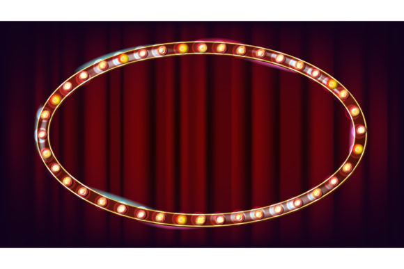 Download Retro Billboard Vector. Shining Light - Light Collection