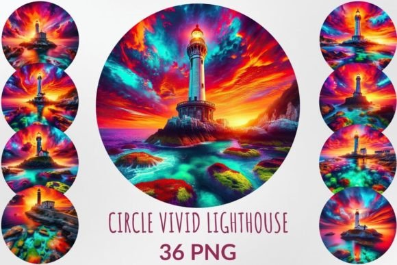 Download Nautical Vivid Lighthouse Sublimation - Light Collection