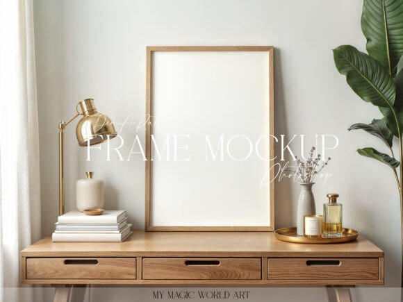 Download Light Mockup Frame on the Table - Light Collection
