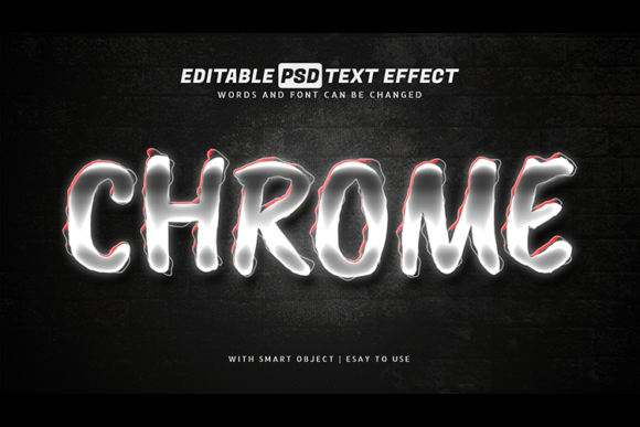 Download Chrome Silver Light Text Effect Editable - Light Collection