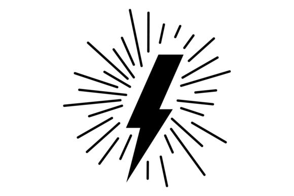 Download Black Lightning Icon. Shining Light Bolt - Light Collection