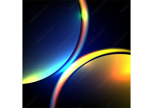 Download Abstract Neon Light Tech Background - Light Collection