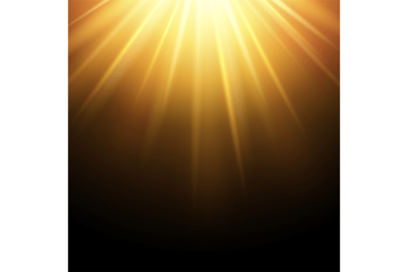 Download Shining Light Rays from Top. Yellow Beam - Light Collection