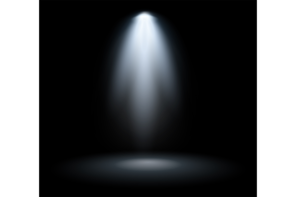 Download Stage Light Mockup. Realistic Spotlight - Light Collection