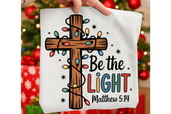 Download Christian Christmas Cross Lights PNG Des - Light Collection