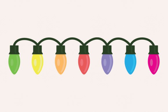 Download Colorful Christmas String Lights &amp; Wire - Light Collection