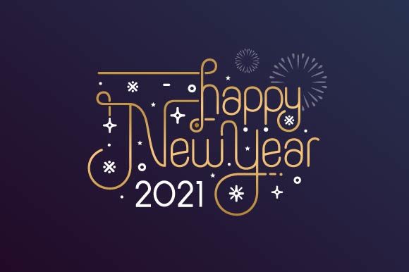 Download Happy New Year 2021 Lettering - Lettering Collection