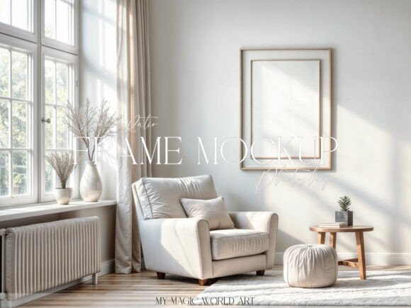 Download Light Mockup Frame on the Wall - Light Collection