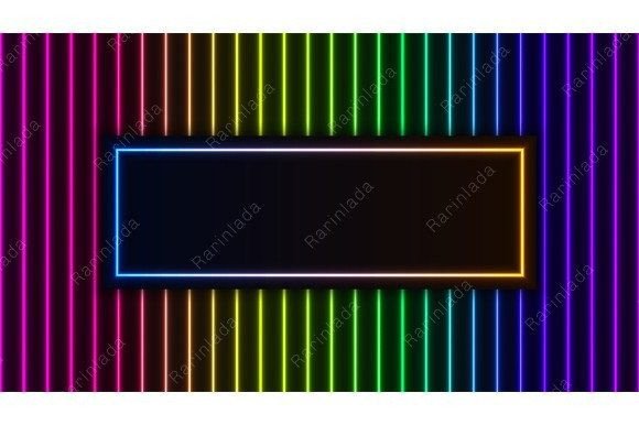 Download Neon Tube Glowing Lighting Retro Pattern - Light Collection