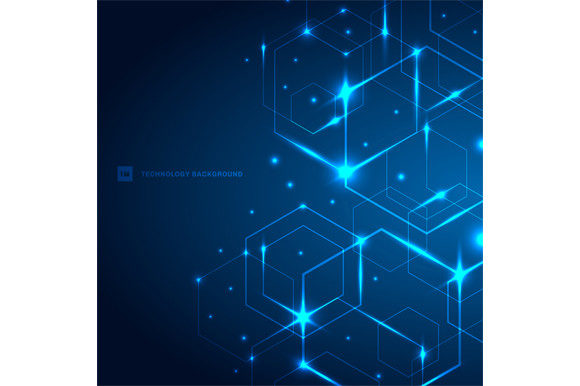 Download Abstract Technology Hexagons Laser Light - Light Collection