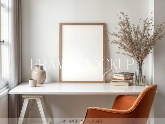 Download Light Mockup Frame on the Table - Light Collection
