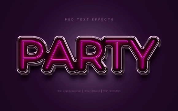 Download Party Light Editable Text Effect Style - Light Collection