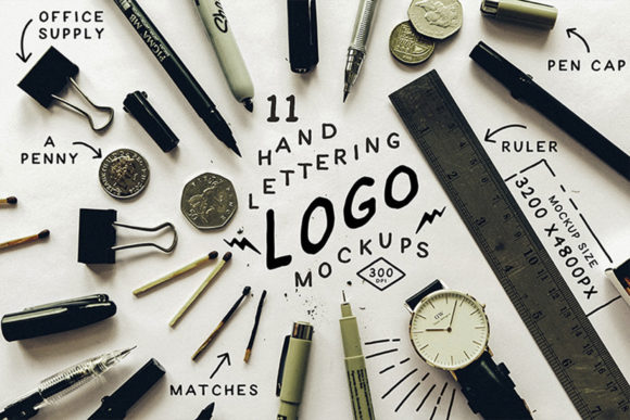 Download Hand Lettering Logo Mock Up - Lettering Collection