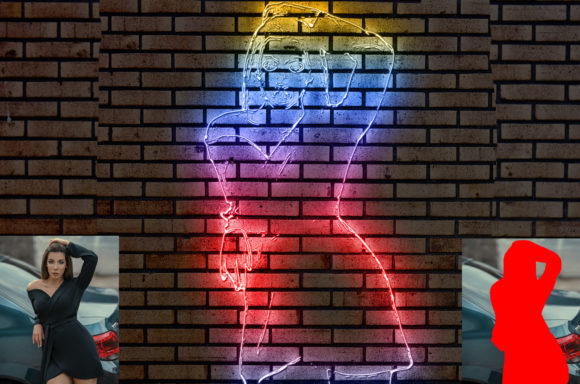 Download Neon Light Effect Photoshop Action - Light Collection