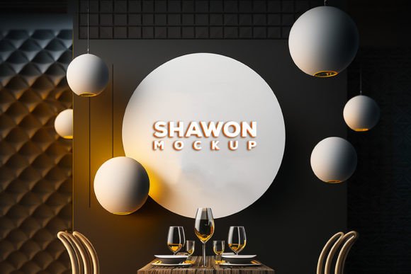 Download Neon Light Mockup | Neon Light Shadow - Light Collection