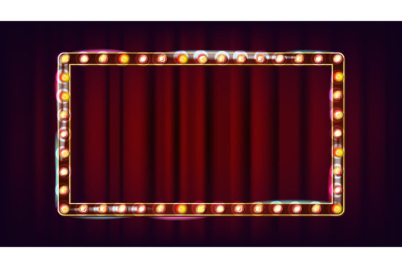 Download Retro Billboard Vector. Shining Light - Light Collection